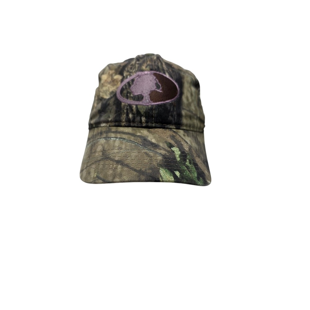 Mossy Oak Camo Hat Womens Purple Embroidered Logo Break-Up Camouflage Cap OSFM